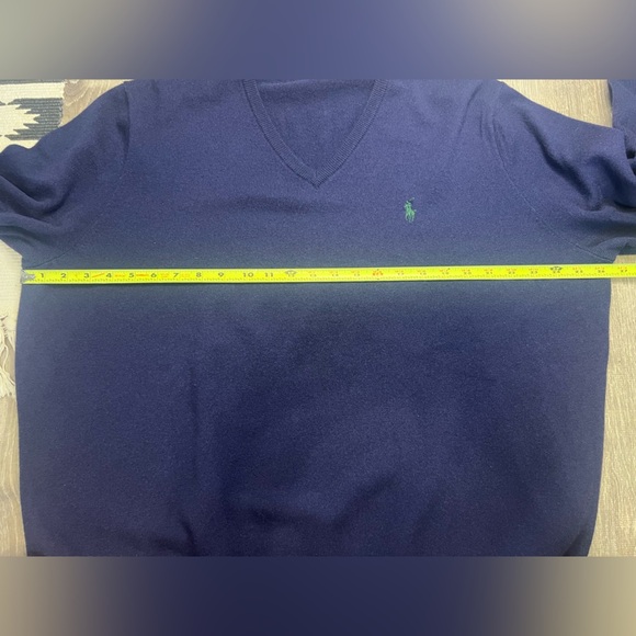 Polo Ralph Lauren Mens 100% Merino Wool Vneck Sweater 2XB - Picture 6 of 8